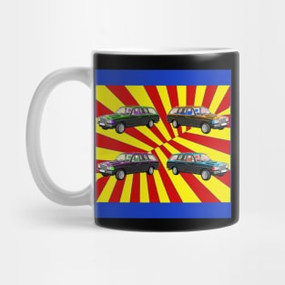 W123 popart absract colorful retro style Mug